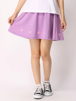 WC/ハート刺繍スウェットスカート