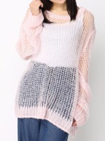 WC/メッシュビッグニット