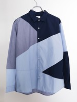 WEGO/イージーケアパッチワークシャツ