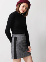 WEGO/チェックラインタイトミニスカート