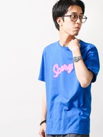 WEGO/ネオンロゴプリントTシャツ