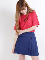 WEGO/フラップベルトプリーツスカパン