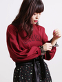 WEGO/フラワーレイヤードスウェット