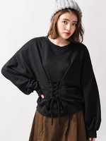 WEGO/レースアップスウェット