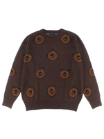 【BUCCA 44】BEAR総柄ニットプルオーバー