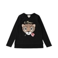 【50%OFF】【ガールズ向け】ヒョウモチーフ裾フリル付き長袖Tシャツ