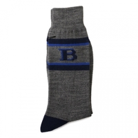 【新品】 くつ下 25 バーバリーブラックレーベル 53678 BURBERRY BLACK LABEL グレー系 メンズ