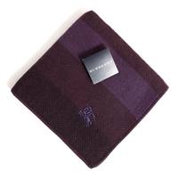 【新品】 ガーゼタオルハンカチ　ブロックチェック  バーバリーロンドン 67418 BURBERRY LONDON パープル レディース