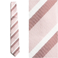 【新品】 クレストブリッジ クレストブリッジ　ストライプネクタイ  68401 CRESTBRIDGE ピンク メンズ