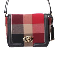 【新品】 クレストブリッジ チェックミニバッグ  cb-000365 CRESTBRIDGE レッド系 レディース