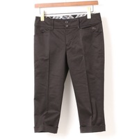 【新品】 クロップドパンツ 38 バーバリーブルーレーベル 74386 BURBERRY BLUE LABEL ブラック レディース