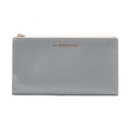 【新品】 スリムジップウォレット パテントレザー 長財布  バーバリー y-001420 BURBERRY グレー レディース