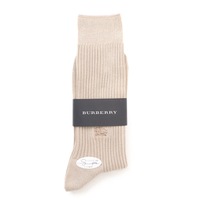 【新品】 ソックス 25〜27 バーバリーロンドン 52130 BURBERRY LONDON ベージュ系 メンズ