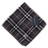 【新品】 タオルハンカチ  バーバリー 60371 BURBERRY グレー系 レディース