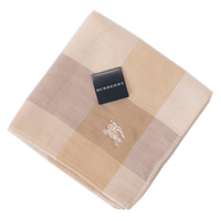 【新品】 タオルハンカチ 28×28cm バーバリー 45459 BURBERRY ベージュ系 メンズ