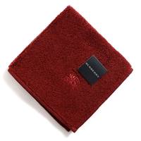 【新品】 タオルハンカチ　無地　裏地チェック  バーバリーロンドン 67455 BURBERRY LONDON レッド レディース