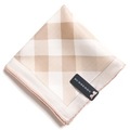 【新品】 チェック　ハンカチ  バーバリー 72699 BURBERRY ベージュ メンズ