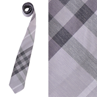 【新品】 チェックネクタイ 142×8cm バーバリーロンドン 45640 BURBERRY LONDON パープル系 メンズ