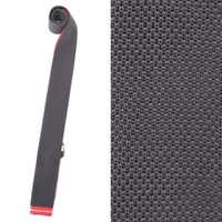 【新品】 ニットタイ 142×5cm バーバリーロンドン 49353 BURBERRY LONDON オレンジ系×グレー系 メンズ