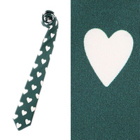 【新品】 ネクタイ（ハート柄）  バーバリーロンドン y-000716 BURBERRY LONDON グリーン系 メンズ