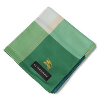 【新品】 ハンカチ 大 バーバリーロンドン 68894 BURBERRY LONDON グリーン レディース
