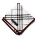 【新品】 ハンカチ　チェック  バーバリーロンドン 66068 BURBERRY LONDON ホワイト レディース