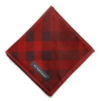 【新品】 ハンカチ　チェック  バーバリーロンドン 68984 BURBERRY LONDON レッド レディース