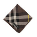 【新品】 ハンカチ　チェック 50cm×50cm バーバリー 51425 BURBERRY ブラウン系 メンズ