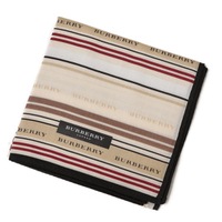 【新品】 ハンカチ　英字ロゴ  バーバリーロンドン 69289 BURBERRY LONDON ベージュ レディース