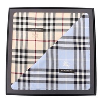 【新品】 ハンカチセット（チェック）  バーバリーロンドン 47831 BURBERRY LONDON ベージュ系×ブルー系 メンズ