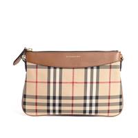 【新品】 バーバリー BURBERRY 2WAY クラッチバッグ ショルダーストラップ y-000104 ブラウン レディース