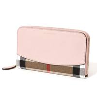 【新品】 バーバリー BURBERRY ラウンドファスナー 長財布 チェック /ELMORE 3996878 パールオーキッド(ピンク) PALE ORCHID レディース y-001090