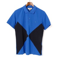 【新品】 フロント切り替え ポロシャツ サイズXL XL バーバリーロンドン y-001332 BURBERRY LONDON ブルー メンズ