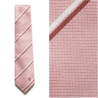 【新品】 ブラックレーベル クレストブリッジ シルクストライプネクタイ  66955 BLACK LABEL CRESTBRIDGE ピンク メンズ