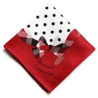 【新品】 ブルーレーベル クレストブリッジ　ハンカチ 中 68791 CRESTBRIDGE レッド レディース