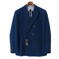 【新品】 ブレザー M バーバリーブラックレーベル 47086 BURBERRY BLACK LABEL ネイビー系 メンズ