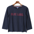 【新品】 ロゴ入りTシャツ 38 バーバリーブルーレーベル 47545 BURBERRY BLUE LABEL ネイビー系 レディース
