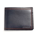 【新品】 ロンドンレザー二つ折り財布ボーダーディテール  バーバリーロンドン y-001233 BURBERRY LONDON ネイビー メンズ