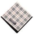 【新品】 薄手 ハンカチ チェック  バーバリー 71776 BURBERRY ベージュ レディース