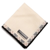 【新品】 薄手 ハンカチ 無地  バーバリー 71779 BURBERRY ベージュ レディース