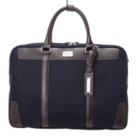 【新品】サイドマイクロチェックブリーフケース ブラックレーベルクレストブリッジ 28.5×40.5×11.5cm cb-000335 ネイビー系 メンズ