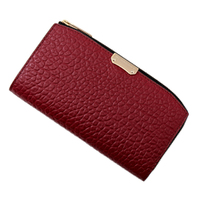 【新品】バーバリー ロンドン　型押し長財布 ダークプラム系 y-000375 レディース 上品な逸品