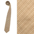 【新品】バーバリーブラックレーベル 40984 チェックネクタイ ベージュ系 メンズ 同色使いのチェック柄