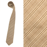 【新品】バーバリーブラックレーベル 40984 チェックネクタイ ベージュ系 メンズ 同色使いのチェック柄