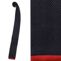 【新品】バーバリーブラックレーベル 無地棒ネクタイ 41018 ネイビー系 メンズ プレゼント スッキリしたフォルム