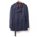 キルティングライナー付トレンチコート M バーバリーブラックレーベル 69121 BURBERRY BLACK LABEL ネイビー メンズ