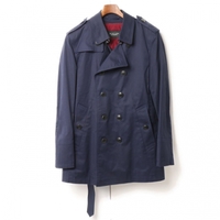 キルティングライナー付トレンチコート M バーバリーブラックレーベル 69121 BURBERRY BLACK LABEL ネイビー メンズ