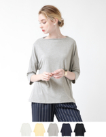 クルーネック7分袖カットソー【メール便可／60】