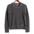 クルーネックニットセーター 38 バーバリーブルーレーベル 68058 BURBERRY BLUE LABEL グレー レディース