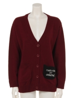 コビニャーポケットカーディガン/ボルドー